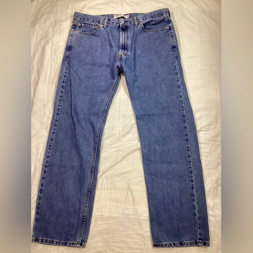 Mens Levi’s 505 Straight Fit Jeans 36x32 (38x32)